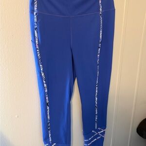 Lilly Pulitzer purple Luxletic Leggings with Contrast Striping